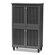 Wholesale Interiors Fernanda 4-Door Entryway Shoe Storage Cabinet