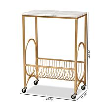 Wholesale Interiors Jacek Modern & Contemporary Wine Cart w/ Tabletop