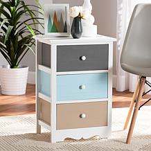 Wholesale Interiors Kalila Modern and Contemporary 3-Drawer Nightstand
