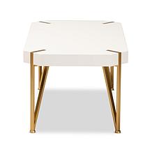 Wholesale Interiors Kassa Metal and Wood Coffee Table