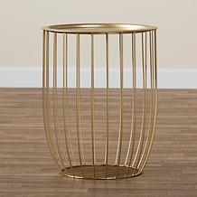 Wholesale Interiors Mabon Modern and Contemporary Gold End Table