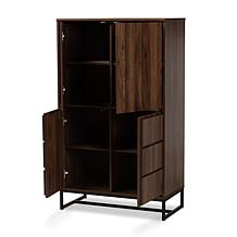Wholesale Interiors Neil Wood and Metal Multipurpose Storage Cabinet