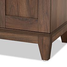 Wholesale Interiors Nissa Wood 2-Door Shoe Storage Cabinet