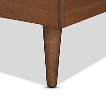 Wholesale Interiors Ryo Walnut Finished Wood Twin Size Platform Bed