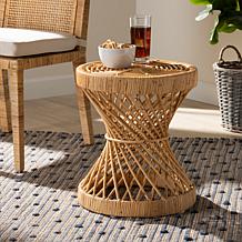Wholesale Interiors Seville Natural Finished Rattan End Table