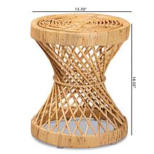 Wholesale Interiors Seville Natural Finished Rattan End Table
