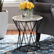 Wholesale Interiors Venedict Modern and Contemporary Black End Table