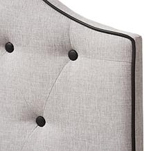 Wholesale Interiors Windsor Upholstered Scalloped Headboard - Queen