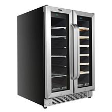 Whynter 24" Built-In French Door Dual Zone Wine & Can Beverage Cooler