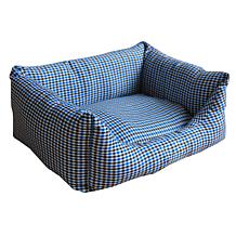 Wick-Away Plaid Rectangular Dog Bed - Large