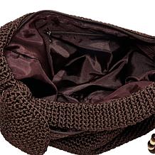 Wildflower Crochet Hobo Shoulder Bag