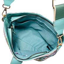 Wildflower Parisian Toile Bucket Crossbody Bag