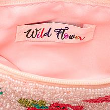 Wildflower San Tropez Beaded Cosmetic Coin Pouch