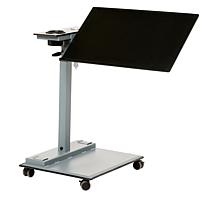 WiseLift Black Standing Desk/Overbed Table with USB Ports