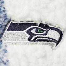 Women's G-III 4Her by Carl Banks Navy Seattle Seahawks Sherpa Plaid...