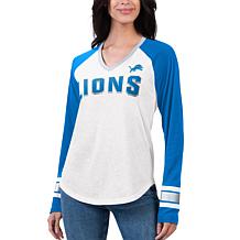 Officially Licensed NFL Women's Detroit Lions Long Sleeve T-Shirt