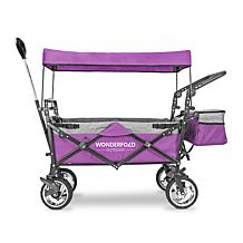 Wonderfold Wagon Push and Pull Outdoor Folding Wagon with Canopy