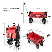 Wonderfold Wagon Utility Folding Wagon with Stand