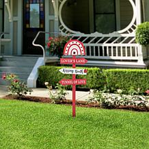 Wooden Valentine's Rainbow Word Sign Patch or Yard Stake