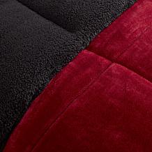 Woolrich Alton 4-piece Red/Black Plush to Sherpa King Comforter Set