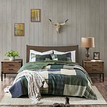 Woolrich Mill Creek Oversized Cotton Quilt Set - King/Cal King