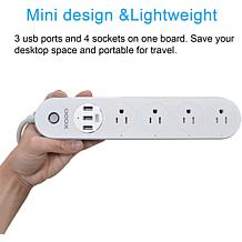 WP4 Smart Power Outlet Strip, Wi-Fi with 3 USB Ports and 4 Outlets