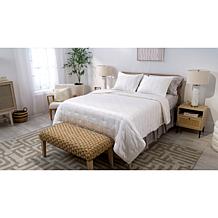 Wynne Home 3-Piece Vanilla Satin Quilt Set - Full/Queen