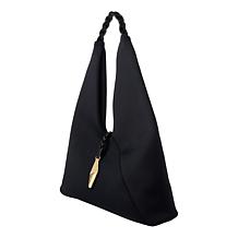 WynneCollection Braided Top Handle Hobo Bag