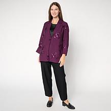 WynneCollection Embellished Sequin Jacket