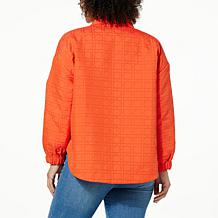 WynneCollection Jacquard Long-Sleeve Spring Jacket