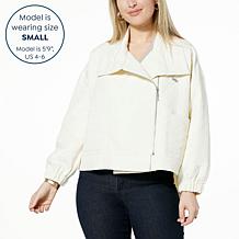 WynneCollection Jacquard Long-Sleeve Spring Jacket