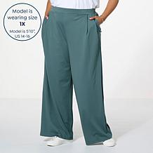 WynneCollection Pleat Front Wide-Leg Pant 