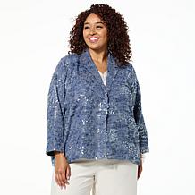 WynneCollection Sequin-Covered Chiffon Jacket
