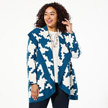 WynneCollection SoftKNIT Patterned Sweater Knit Coat