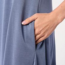 WynneCollection Sueded Jersey Sleeveless Balloon Dress