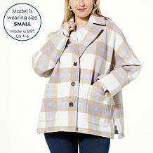 WynneCollection Unstructured Melton Coat