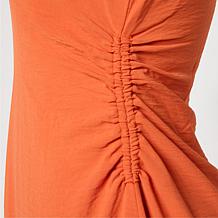 WynneCollection V-Neck Sleeveless Asymmetric Hem Dress