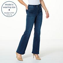 WynneDenim Performance Stretch Seamed Soft Flare Leg Jean