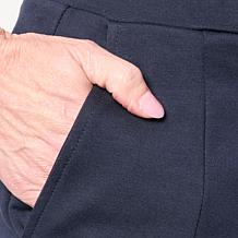 WynneLayers 360 Stretch Narrow Leg Pant with Front Slits