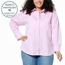 WynneLayers Cotton Poplin Button-Down Shirt