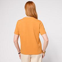 WynneLayers Cotton Spandex Crew Neck Tee