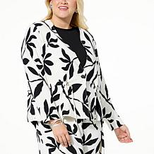 WynneLayers Drapey Twill Drawstring Jacket