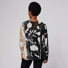 WynneLayers Floral Print Pullover Sweater