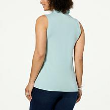 WynneLayers Modern Ruffle Neck Sleeveless Top