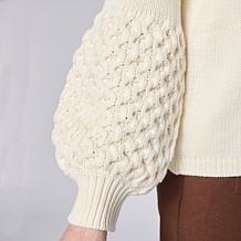 WynneLayers Pullover Sweater with Removable Cowl Neck