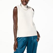 WynneLayers Ribbed Mock-Neck Sweater Tank