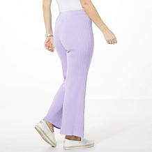 WynneLayers SoftKNIT Flat Ribbed Knit Flared Pant