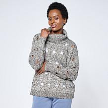 WynneLayers Chevron Open-Stitch Sweater | HSN