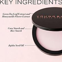 Youngblood Cosmetics Pressed Mineral Rice Powder with Luxe Brush