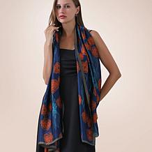Youzey The Roses Faux Silk Scarf